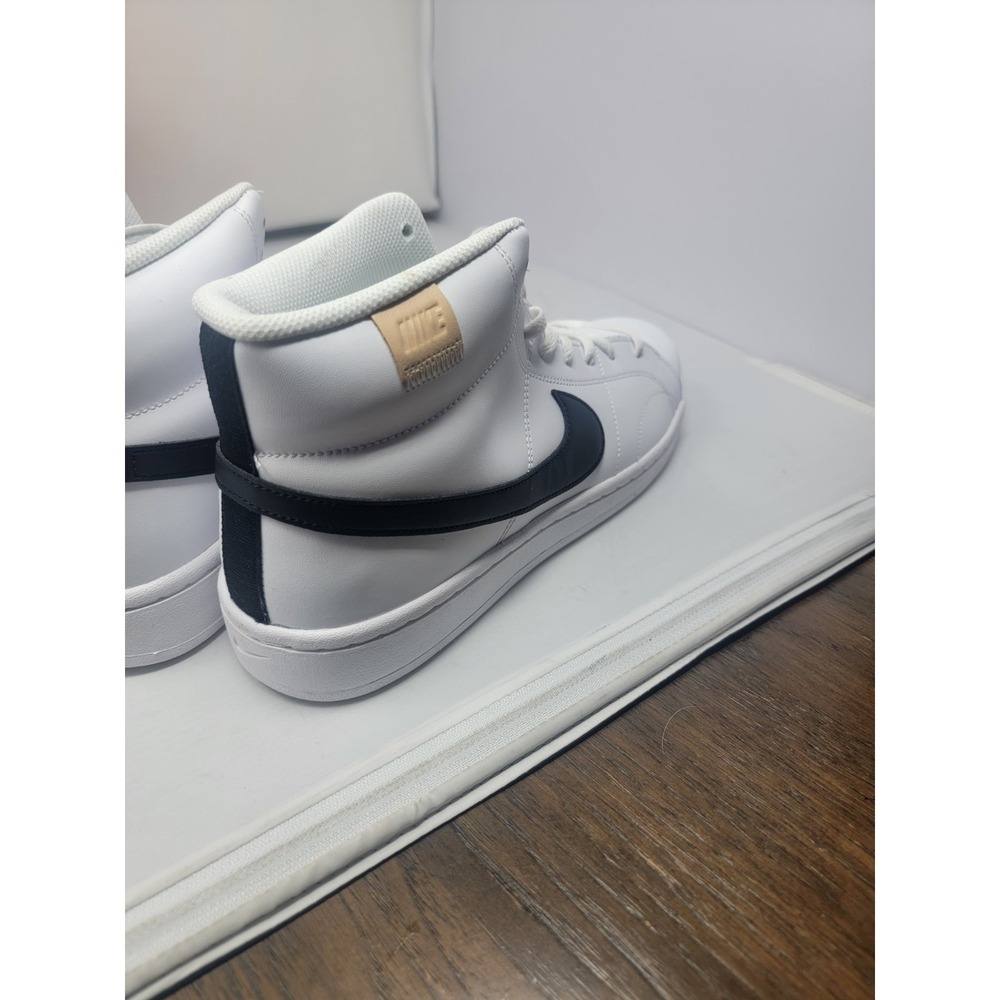 new NIKE Men's Court Royale 2 MID Running Shoe White Black White Onyx size 11.5 - Picture 4 of 8